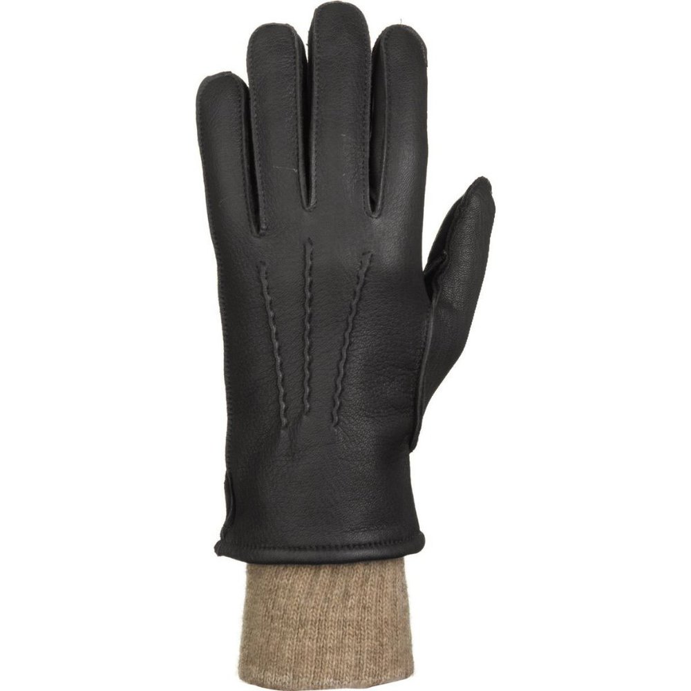 Men's Cashmere Lined Deerskin Leather Gloves - NWT